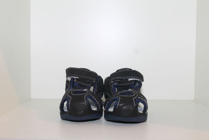 jolie sandales nus pieds noire et bleue 24 - photo numéro 2