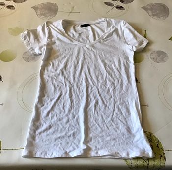 T Shirt blanc taille M en coton mixte