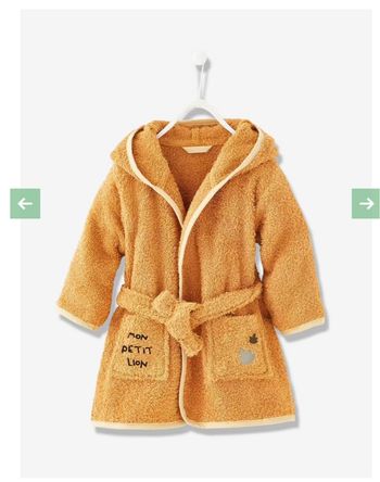 Peignoir bébé lion verbaudet