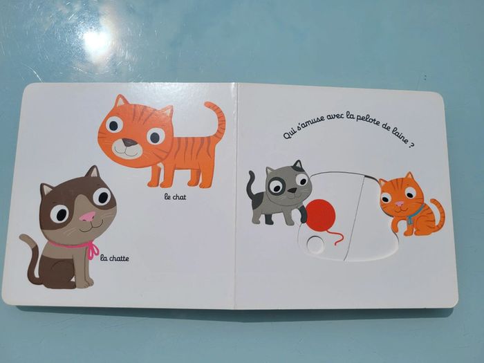 Livre animé à tirettes : Kididoc 🐕 Mon Imagier des animaux familiers 🐈 - photo numéro 4