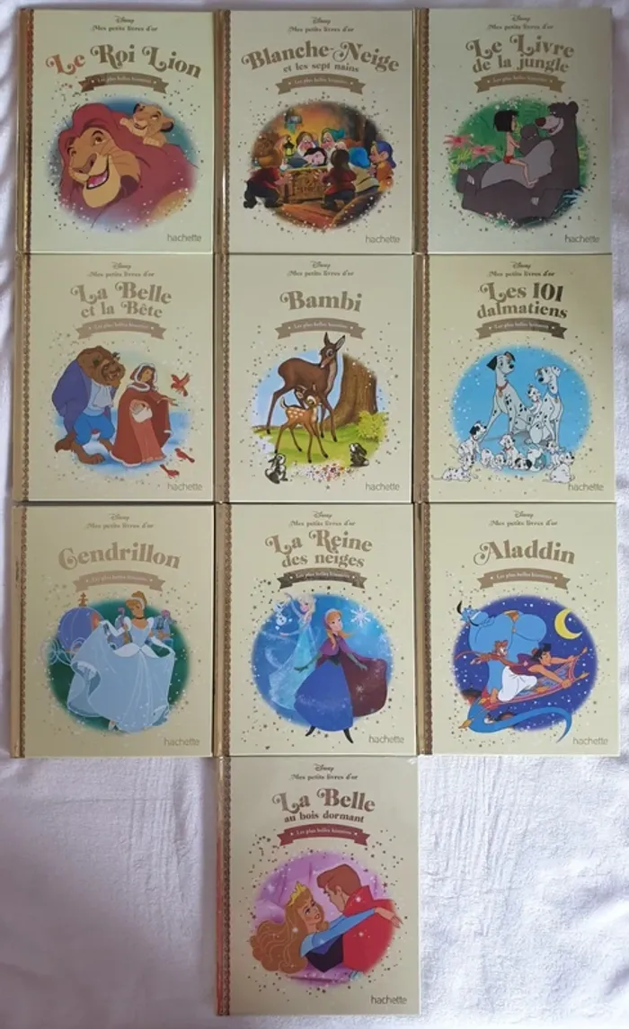 Mes petits livres d'or Disney 1 à 10