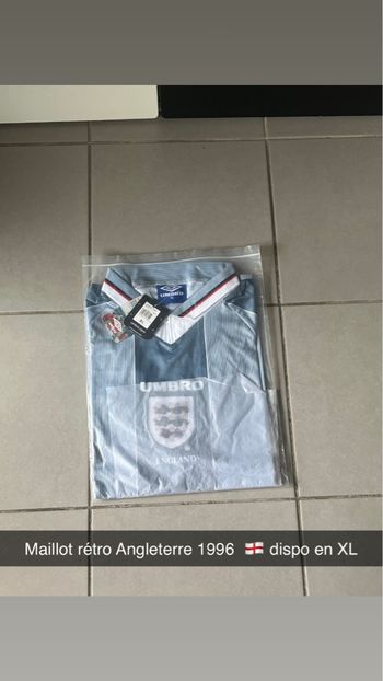 Maillot rétro third Angleterre 1996 