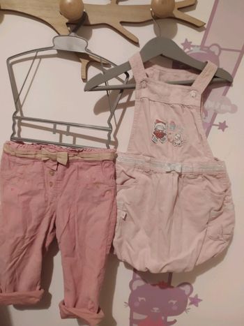 Pantalon "sergent major" avec robe offerte18 mois