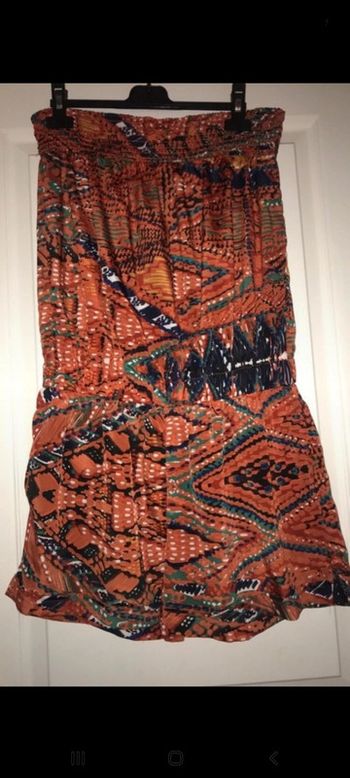 Combi short orange tissaia taille m