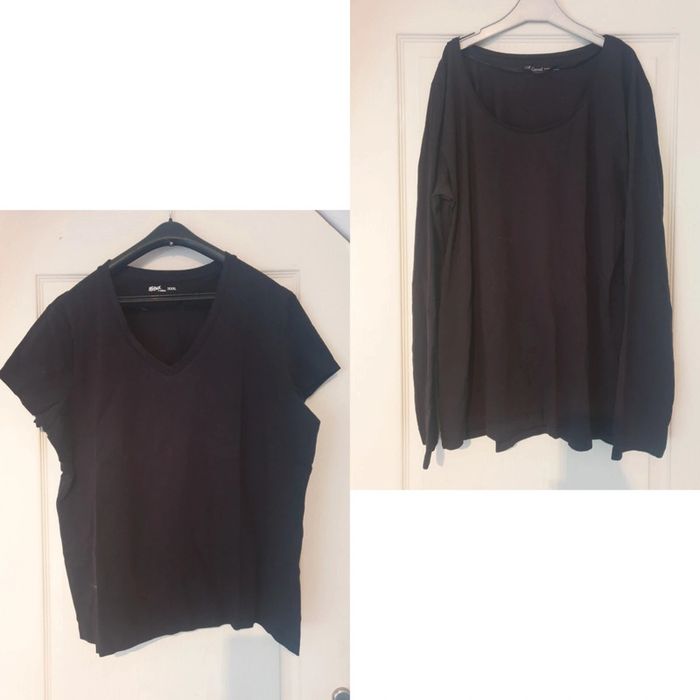Lot 2 hauts femme noirs - XXXL