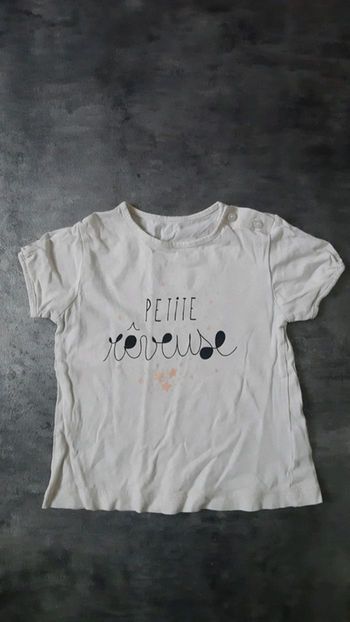 T-shirt manche longue fille 100% coton