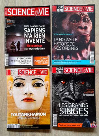 4 magazines science & vie thème Histoire