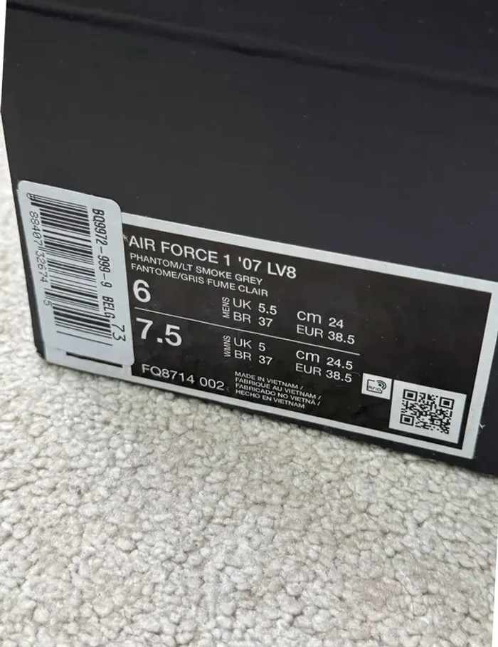 Nike Air Force 1 - Smoke Grey - photo numéro 6