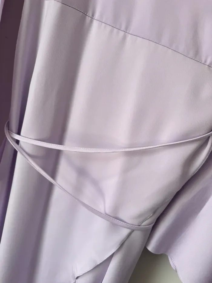 👗magnifique robe Asos design taille 40- mi-longue cache-cœur- Lilas- très bon état - photo numéro 5