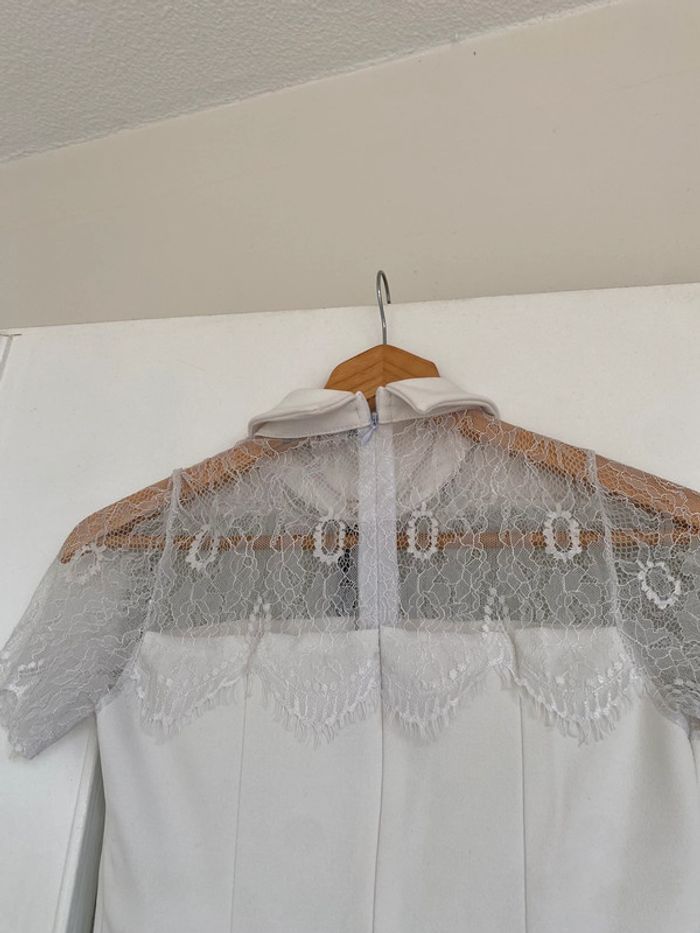 Blouse col clodine blanche - photo numéro 4