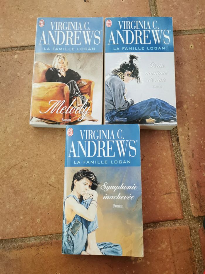 Lot de 3 tomes Famille Logan, livres de Virginia C. Andrews