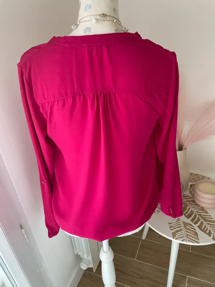 Blouse manches longues fuchsia, 36 neuf - photo numéro 7