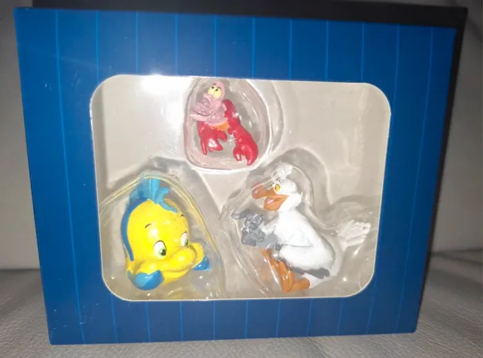 Lot de 3 figurines ariel la petite sirène disney showcase