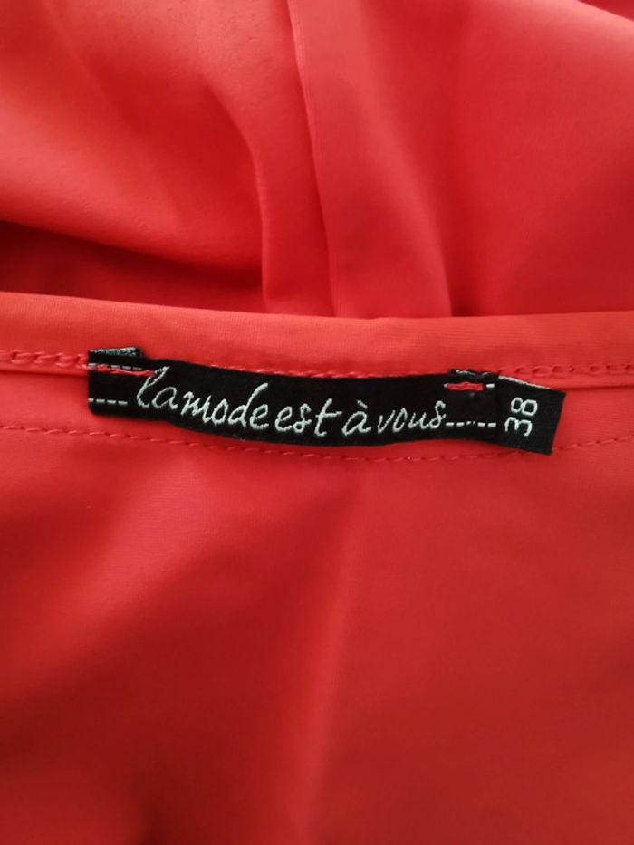 🌺Robe rose-orange. Taille 38. La Mode Est À Vous - photo numéro 7