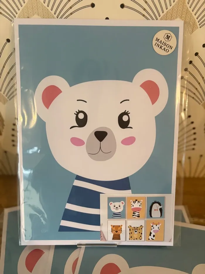 Ensemble d’affiches “Petits Compagnons Rigolos” pour chambre enfant