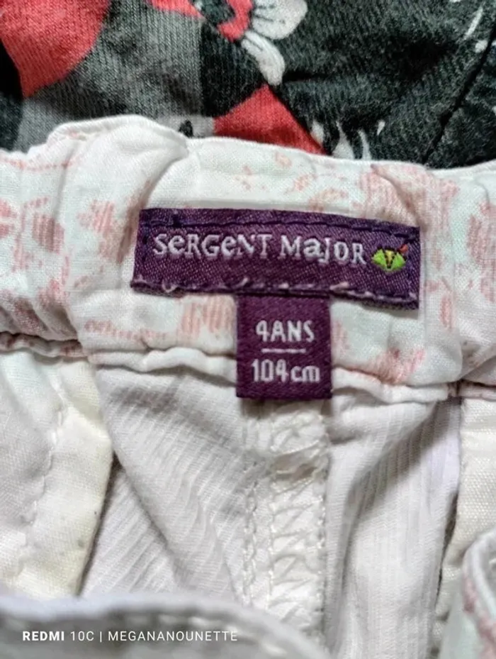 🖤🌸 Tenue fille Sergent Major – 4 ans / 104 cm - photo numéro 3