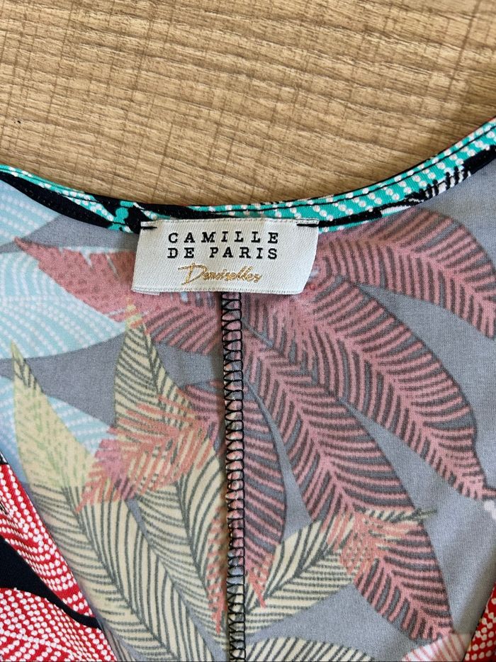 Robe imprimée sans manches Camille de Paris taille unique excellent état - photo numéro 10