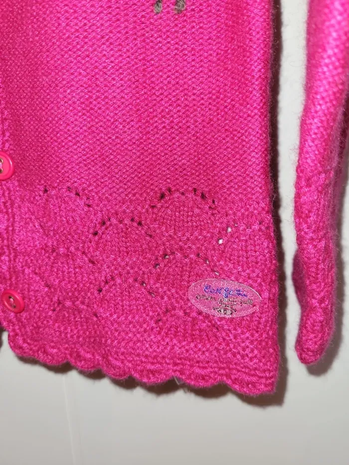 Joli gilet rose Confetti 3ans - photo numéro 3
