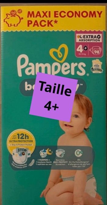 Couches pampers taille 4+
