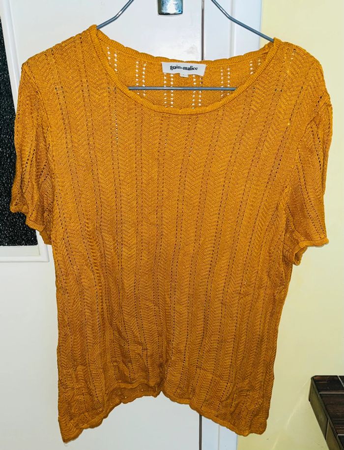 T-shirt moutarde