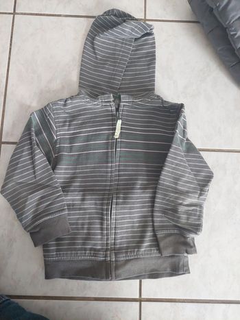 Sweat a capuche zippé garçon 4 ans