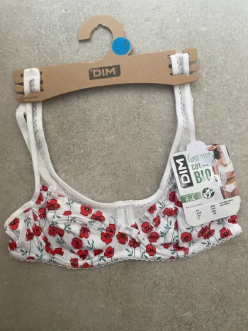 Soutien gorge dim en coton biologique