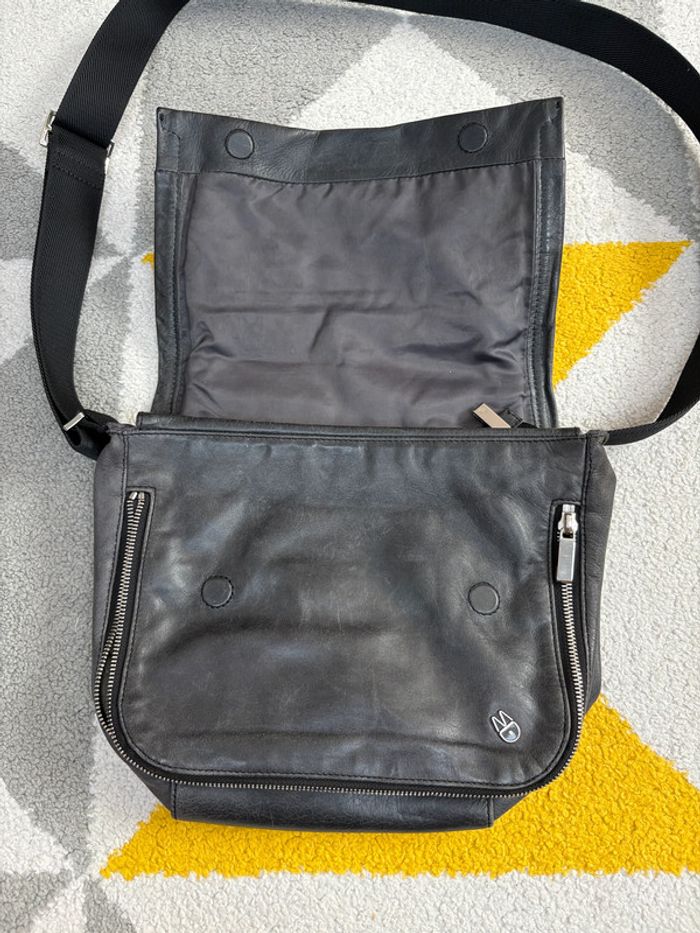 Sac à bandoulière Mandarina Duck | Gris chiné | Taille 30 X 25 cm - photo numéro 4