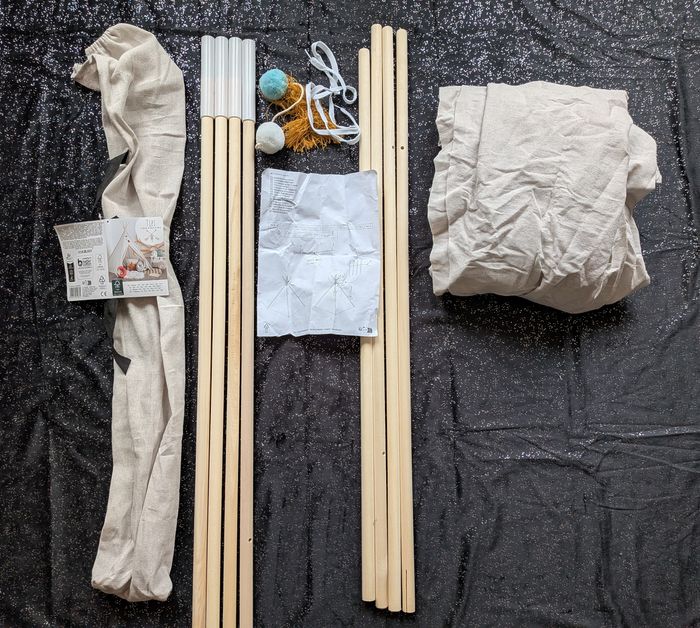 Tipi tente de jeu pour enfants 160 x 120 x 120 cm - photo numéro 5