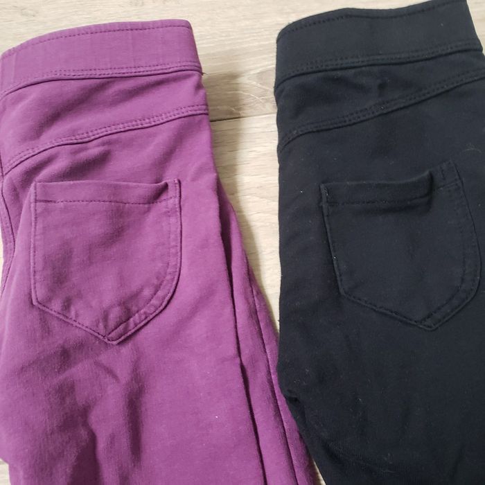 Lot 3 leggings Kiabi okaidi 4 ans noir violet - photo numéro 5