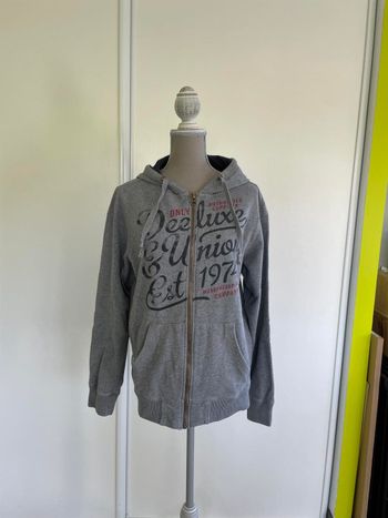 Gilet sweat à capuche