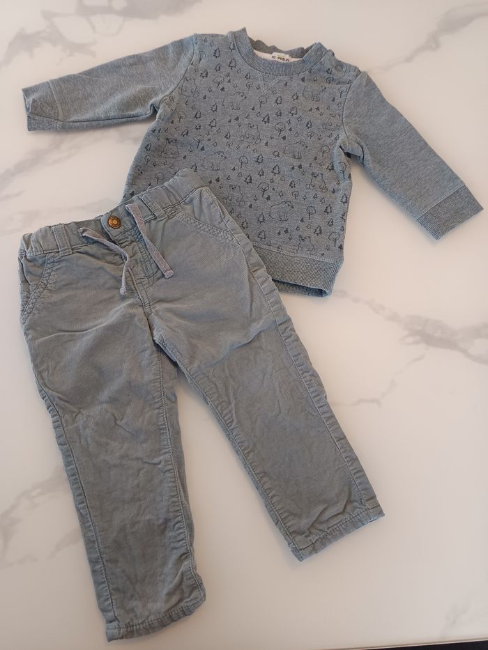 Ensemble chaud mixte 12 mois