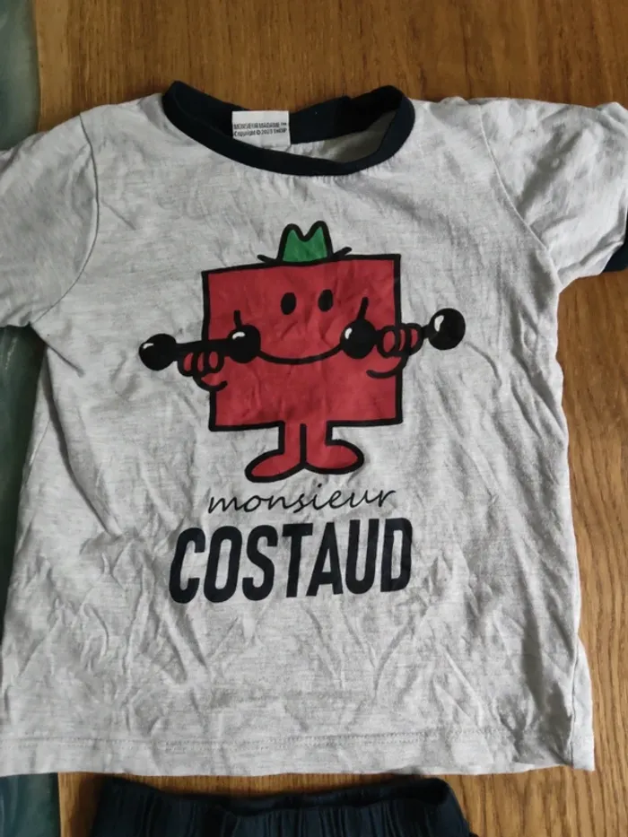 Pyjama été garçon 4 ans monsieur madame - photo numéro 2