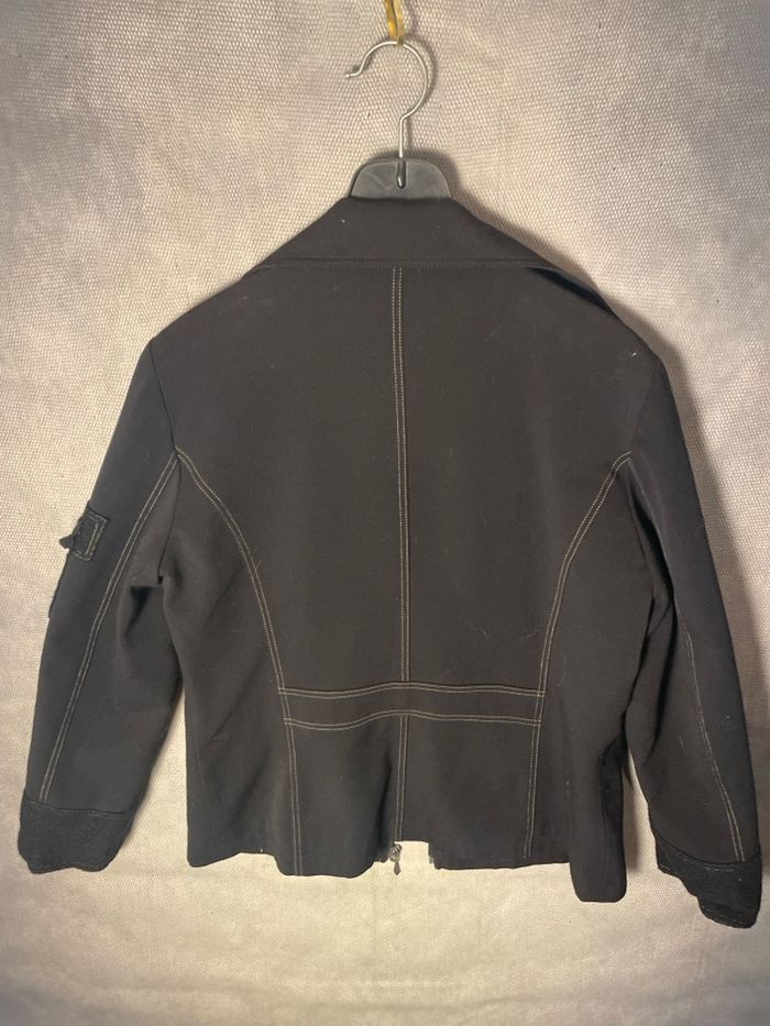 Veste noire, lewinger taille 42 laine et viscose entièrement Doub - photo numéro 4