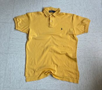 T-shirt Polo manche courte jaune moutarde Ralph Lauren - M