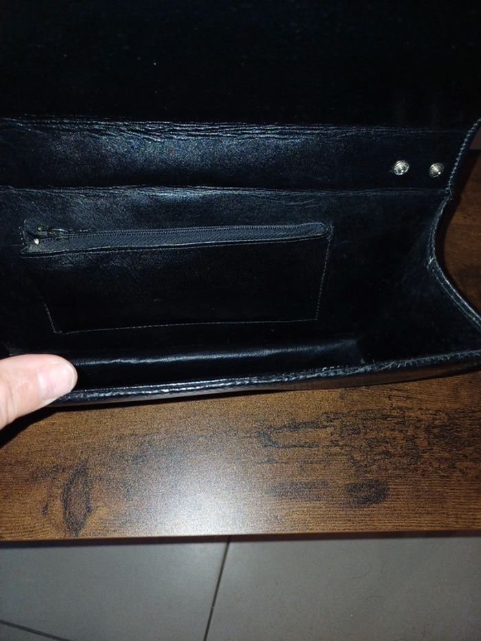 Pochette cuir noir - photo numéro 5