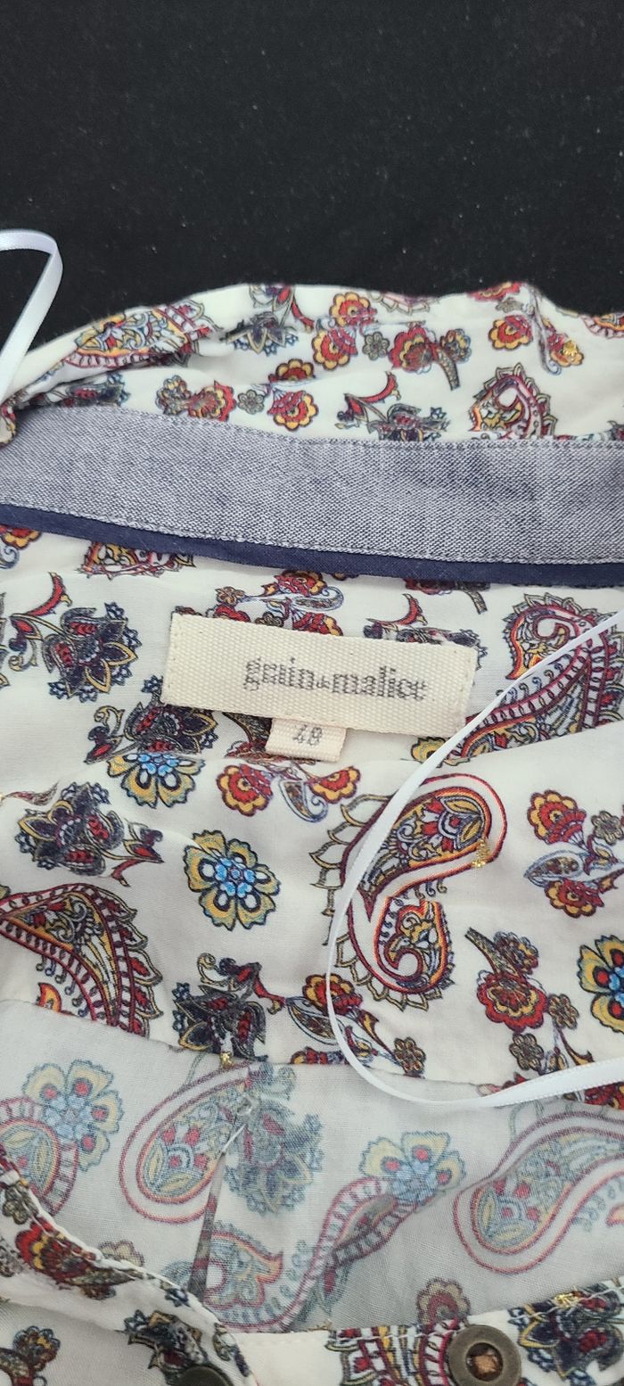 Blouse manche longue motif cachemire de chez grain de malice
