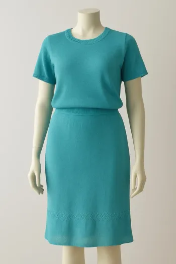 Ensemble turquoise fait main – Taille L