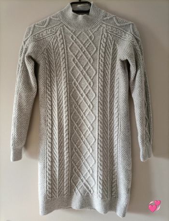 Jolie robe pull manches longues torsadée Cache Cache T. XS