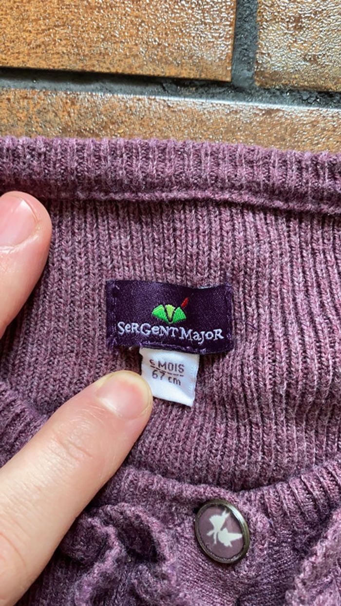 Gilet sergent major violet - photo numéro 5