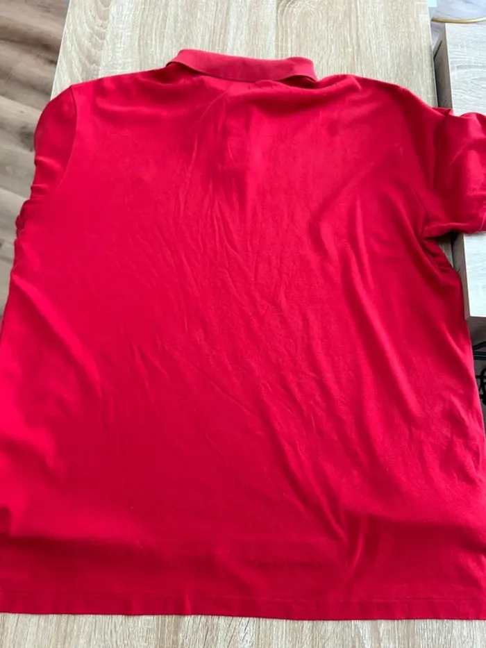 Polo homme Ralph Lauren à col rouge logo brodé bleu taille L taille XL - photo numéro 5
