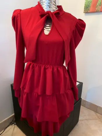 Robe bordeaux patineuse taille 38