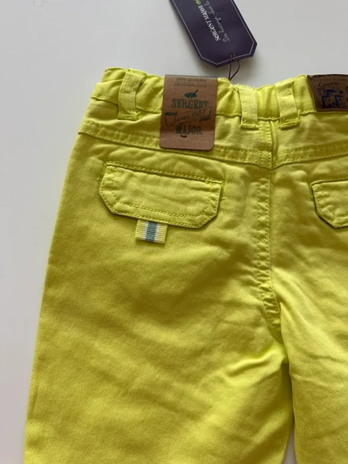 Short garçon jaune - 2 ans - Sergent Major - neuf avec étiquette - photo numéro 5