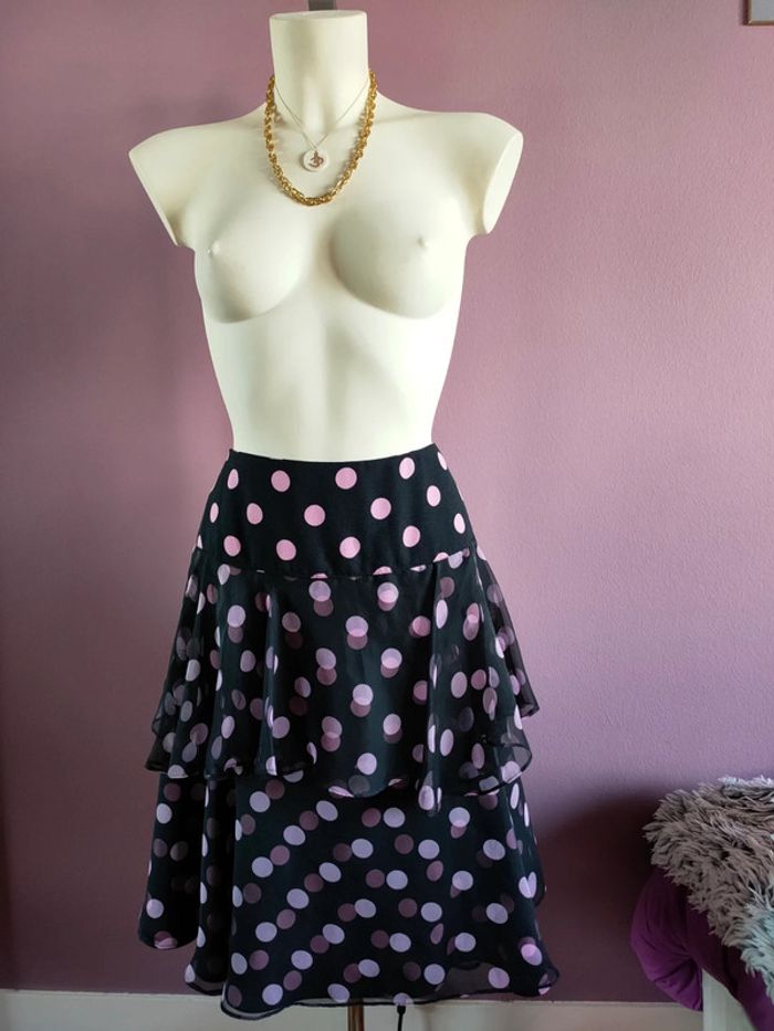 Jupe pin up a pois vintage - photo numéro 14