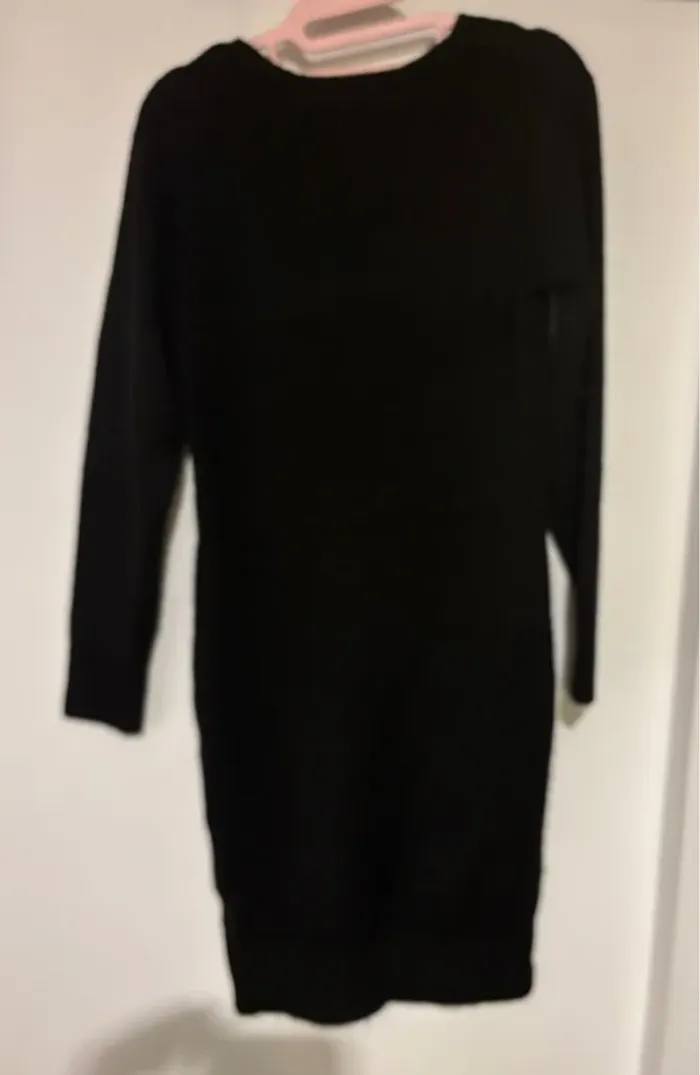 Pull robe La City col V noire taille 36 -S neuve - photo numéro 5