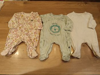 3 pyjamas 1 mois 