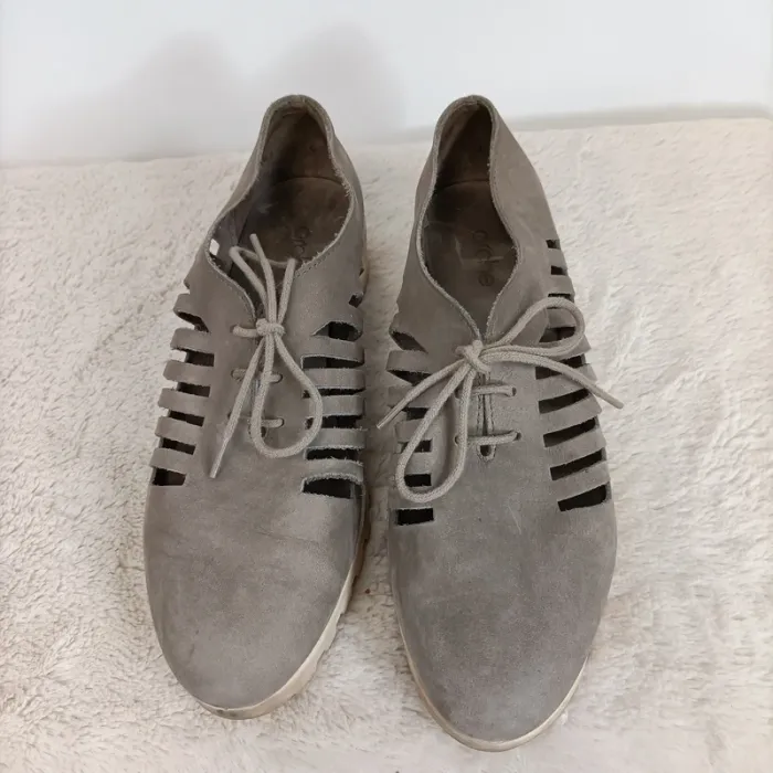 Chaussures aérées arche cuir 38 été gris - photo numéro 2