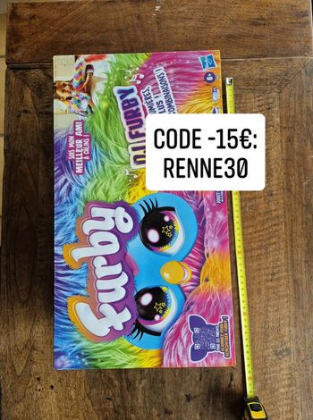 Furby DJ rainbow Peluche interactive Hasbro Dj Furby Rainbow