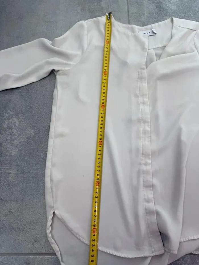Blouse femme Villa couleur crème taille S - photo numéro 7