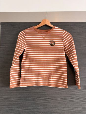 T-shirt manches longues rayures sergent major 9 ans