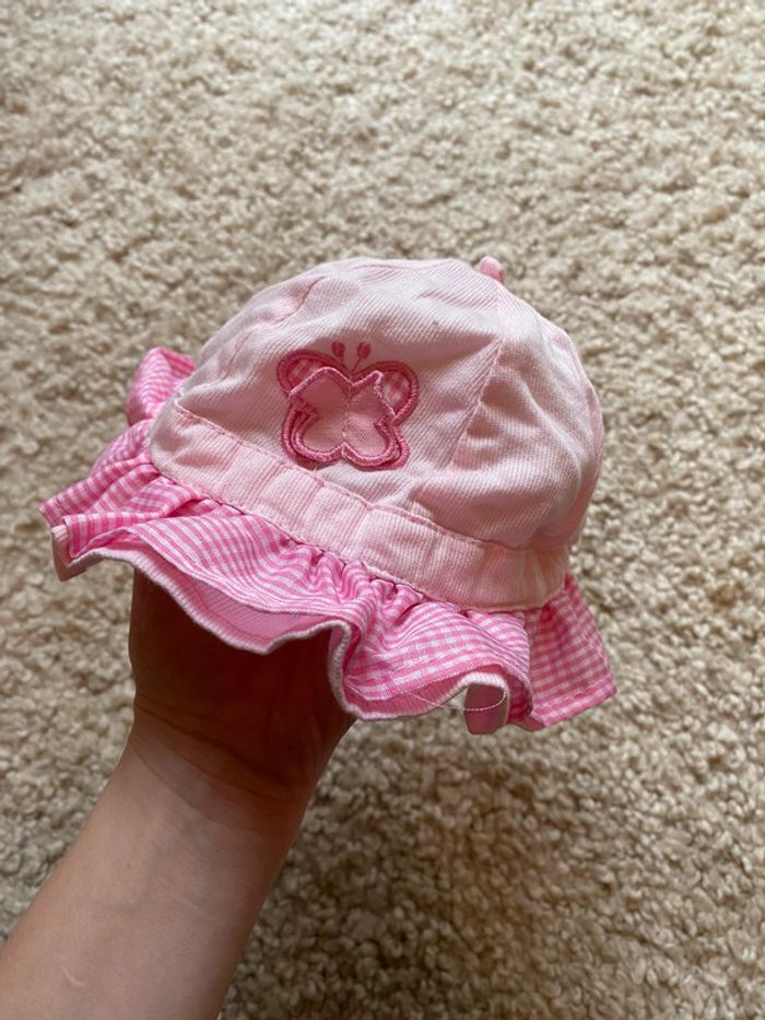 Chapeau été fille 6/12 mois